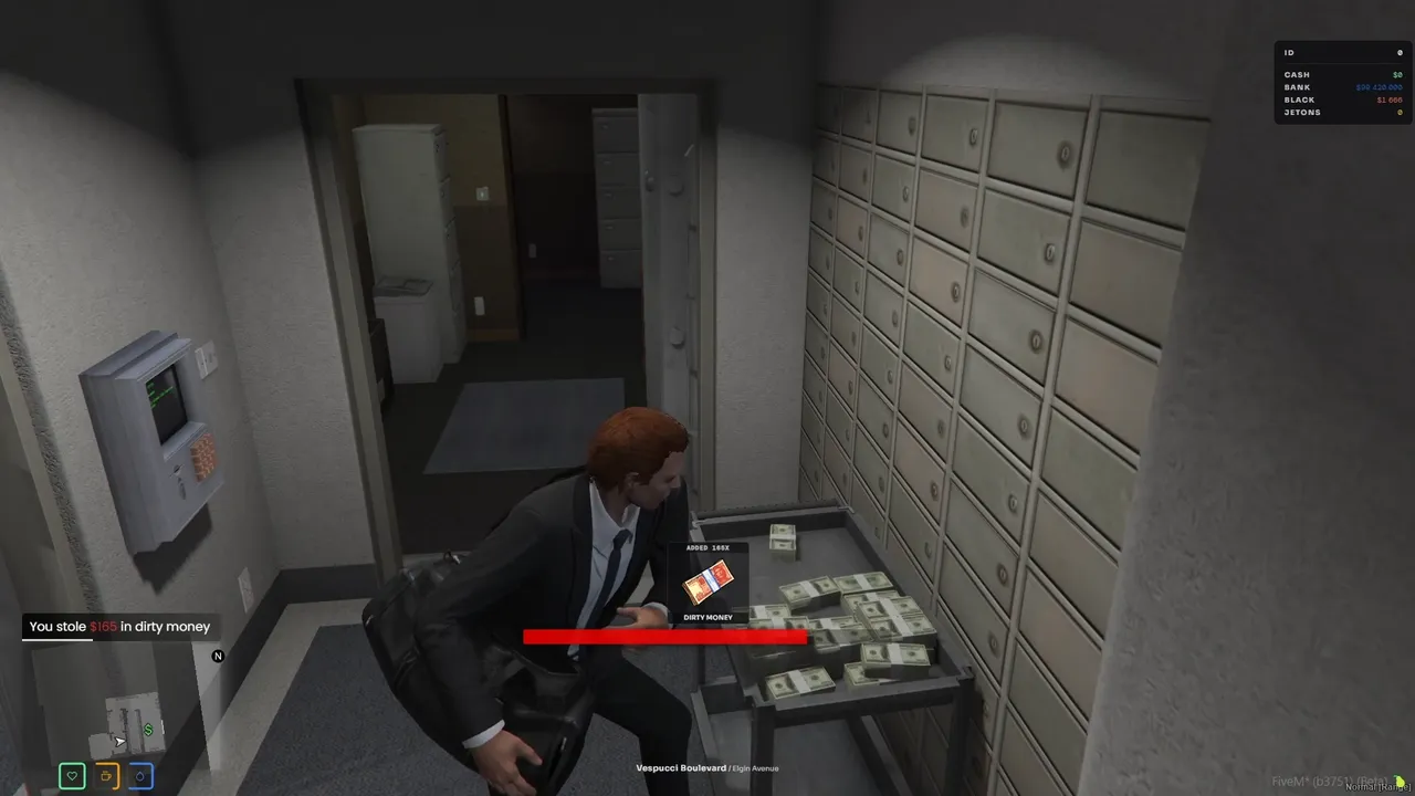 Robbery in the Foltone FiveM base